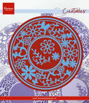 Lr0574 Creatable - Flower Frame round